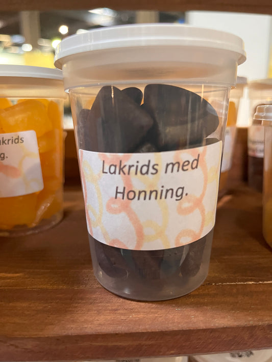 Lakrids med honning.